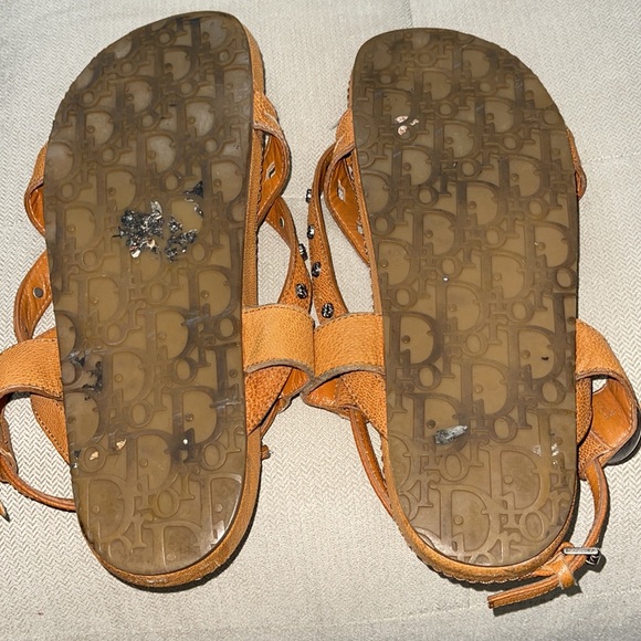 Dior Leather Gladiator Sandals - Picture 12 of 12